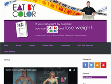 Tablet Screenshot of eatbycolor.com